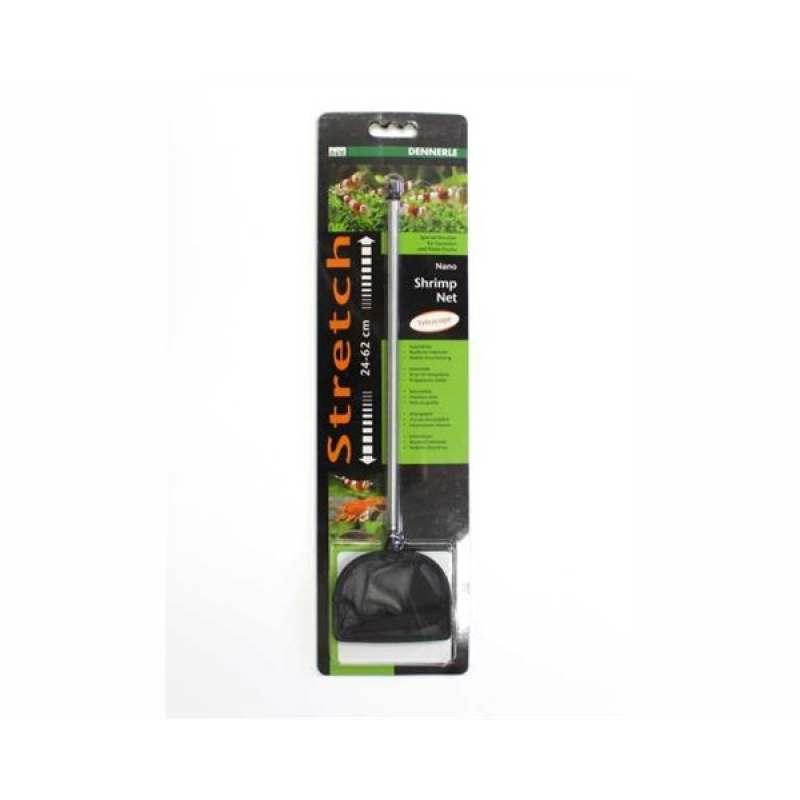 Dennerle nano shrimp net, gebogen, groot, zwart 8cm