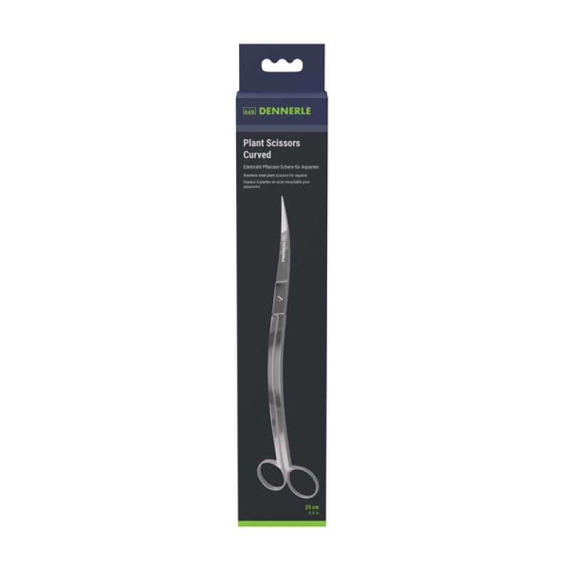 Dennerle plant scissors curved 25cm