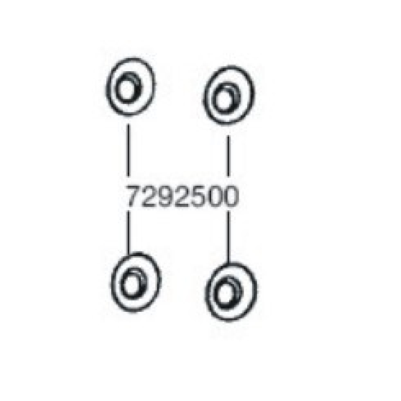 Eheim zuignap voor 2006,6060010/6060200 4st. blister