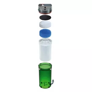 Eheim buitenfilter Classic 2213 met massa en dubbelkranen