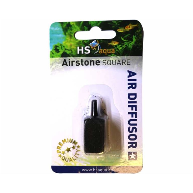 Hs Aqua luchtsteen blok zwart 15x15x25cm