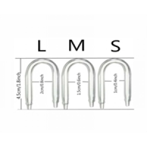 Hs Aqua glass U-connector 15mm