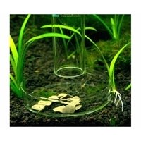 Hs Aqua glass feeding plate