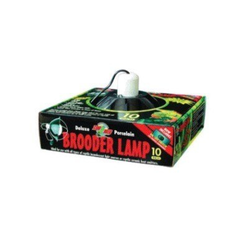 Zoomed Deluxe Porcelain Brooder Lamp Zwart 25cm