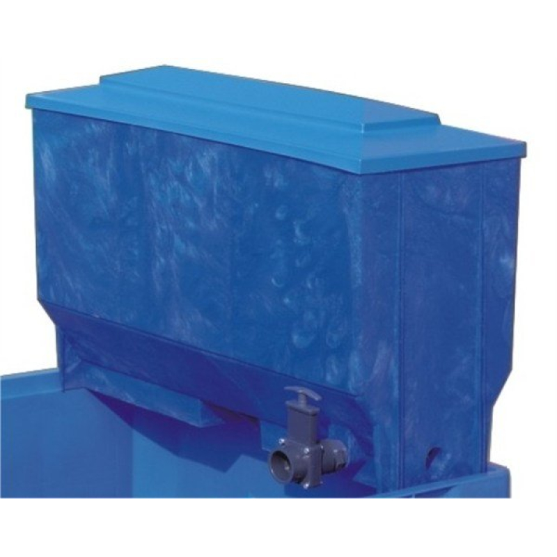 Opzetfilter blauw 220L voor koudwater visbak